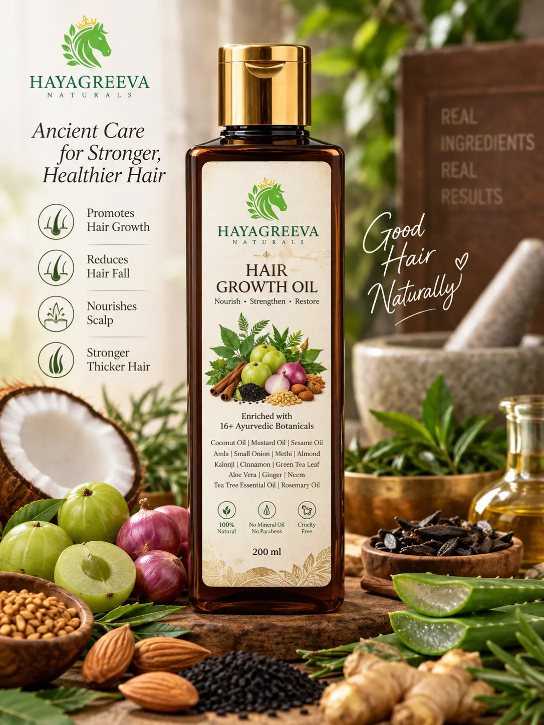 Ayurvedic Fast Hair Growth Oil