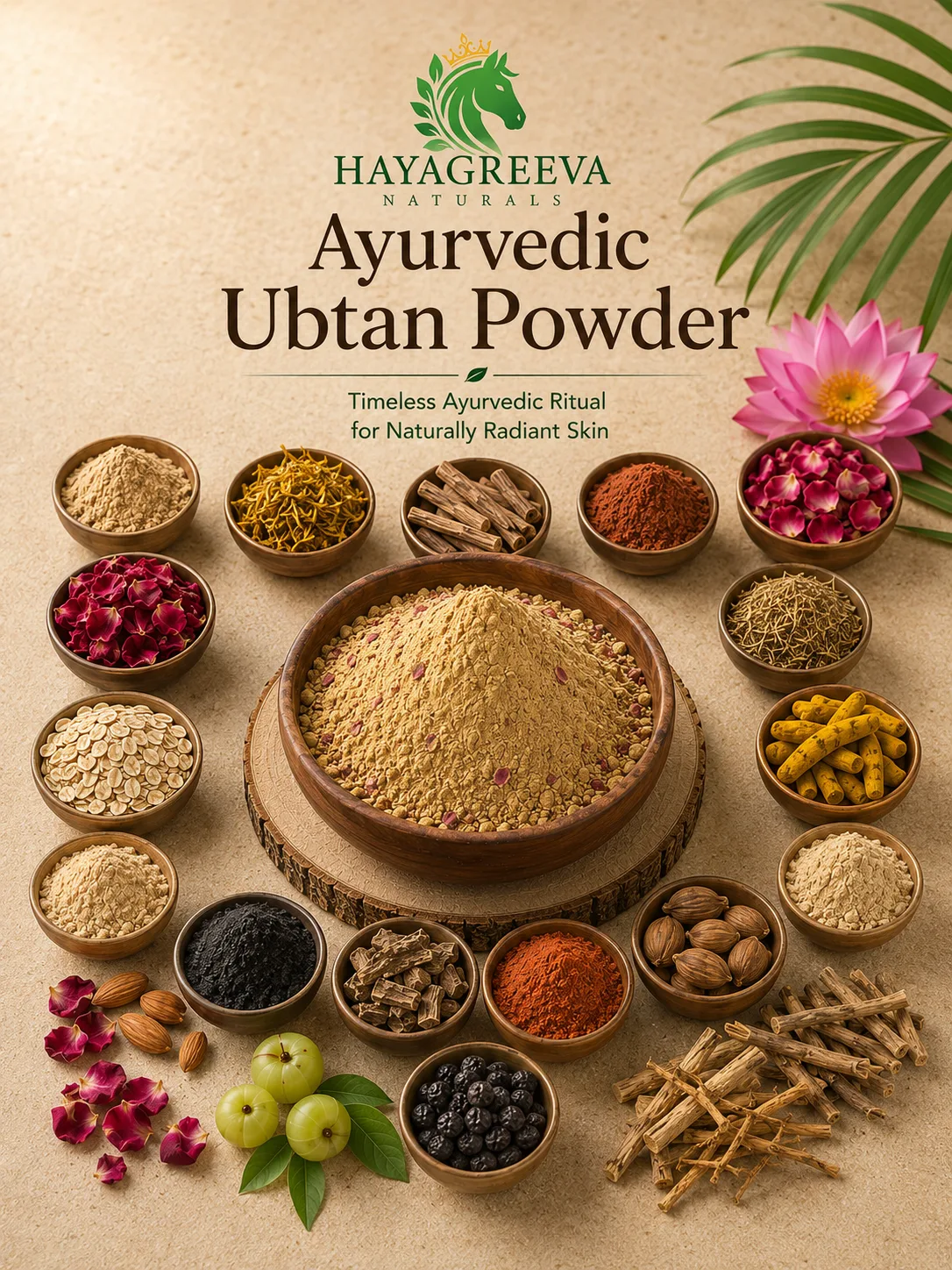 Royal Ayurvedic Ubtan | 20+ Herbs for Radiant, Glowing Skin